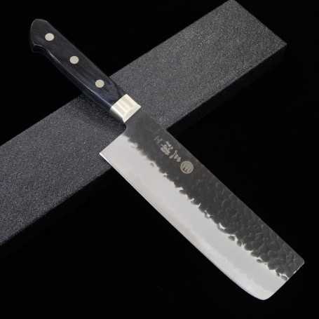 Very Sharp! Japanese Nakiri Kitchen Knife Black Aogami Super - Zenpou