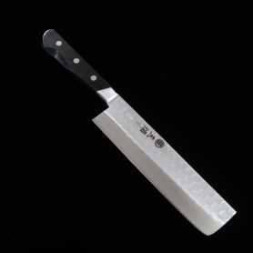 Japanese Nakiri Knife - MIURA - Blue Steel - Size: 16,5cm