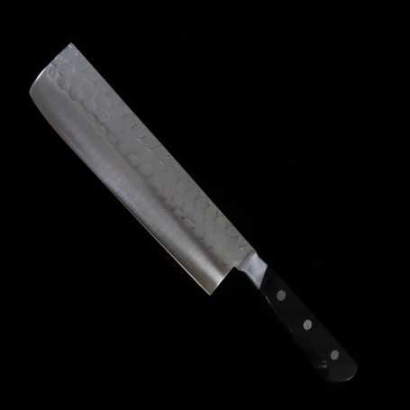 Traditional making with carbon steel. Yamamoto nakiri kitchen knife