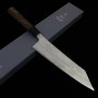 Japanese kiritsuke gyuto knife - NIGARA - Stainless Vg10 - Tsuchime Damascus - wenge handle - Size:24cm