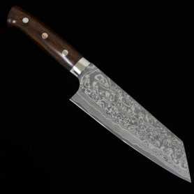 Japanese Bunka Knife - TAKESHI SAJI - Stainless Damascus R2 Steel b...