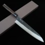 Japanese chef Knife gyuto- YOSHIMI KATO - Aogami super Black Finish Series - Size: 24cm