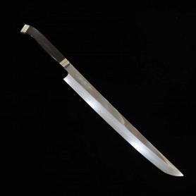 Japanese sakimaru takobiki Knife - TADOKORO - Stainless ginsan mirrored finish Size:30cm