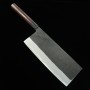 Chinese cleaver Knife - IKENAMI HAMONO - Blue 2and soft iron Size: 21cm