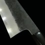 Japanese Nakiri Knife - SAKAI KIKUMORI - Kikuzuki Kuro Serie - Kurouchi Shirogami 2 - Sizes: 18cm