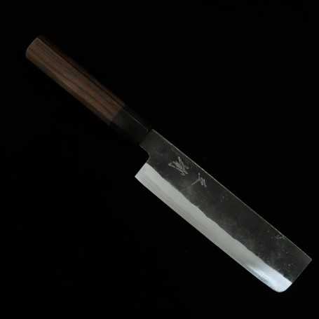 Japanese nakiri knife - MIURA - Aogami Super - rosewood - Size: 16.5cm