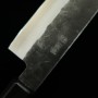 Japanese nakiri knife - MIURA - Aogami Super - rosewood - Size: 16.5cm