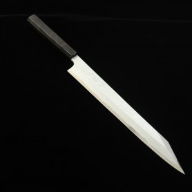 Japanese Kiritsuke Yanagiba knife - NIGARA - Nejiri Anmon damascus - Aogami 2 - Size:30cm