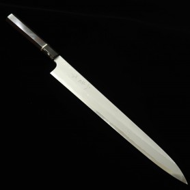 Japanese Yanagiba knife - NIGARA - Nejiri Anmon damascus - Aogami 2 - Size:36cm
