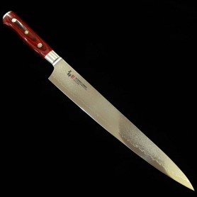 Japanese Sujihiki Knife - ZANMAI - Classic Serie - Pro Damascus Fla...