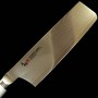 Japanese Nakiri Knife - ZANMAI - Classic Damascus Corian Serie - Si...