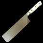 Japanese Nakiri Knife - ZANMAI - Classic Damascus Corian Serie - Si...