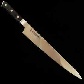 Japanese Slicer Sujihiki Knife - ZANMAI - Classic Damascus Black Se...
