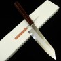 Japanese Kiritsuke Santoku Knife - HADO - Kijiro series - Ginsan - ...