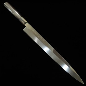 Japanese yanagiba knife SUISIN Carbon white 2 mizu honyaki Size:33cm