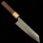 Japanese Small Bunka Knife -YOSHIMI KATO- SG2 Stainless clad V-Tsuchime Finish -Rosewood octagonal handle - Size: 13cm