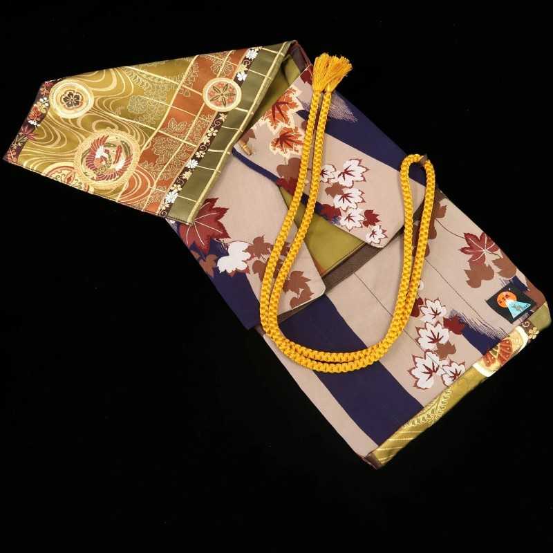 FUJISHIKA KNIFEROLL - Made from vintage Kimono and Obi - Size:85×33cm