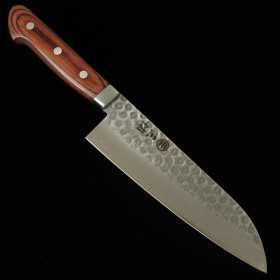 Japanese santoku knife MIURA Mahogany Swedish stainless Size:17cm