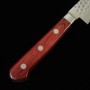Japanese Petty Knife - MIURA - Super blue steel - Hammered finish - Red Plywood - 13.5cm