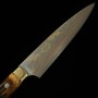 Japanese petty Knife - TAKESHI SAJI - Blue Steel No.2 Damascus - Co...