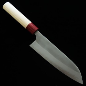 Japanese Santoku Knife - MASAKGE - Series Yuki - White Carbon Steel - size:17cm