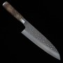 Japanese Santoku Knife － TAKESHI SAJI - SG2 Tuchime - Karin Handle - size:18cm