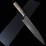 Japanese Gyuto Knife － TAKESHI SAJI - SG2 Tsuchime - Karin Handle - size:21/24cm