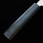Japanese Nakiri Knife - MIURA - SUS440C - Indigo wood handle - Size:16.5cm