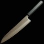 Japanese Chef Knife Gyuto - MIURA - White Steel - Migaki Finish - Indigo wood handle - size:21cm