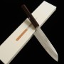 Japanese Santoku Knife - HADO - Kijiro series - Stainless Ginsan Steel - Cherry wood handle - Size:18cm