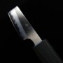Japanese Paring Knife - MIURA - White Steel No.1 - Migaki Finish - Indigo wood handle - Size:8cm