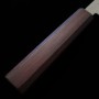 Japanese Nakiri Knife - MiuraKnives - Silver 3 - Hanakasumi - Oak wood handle - size:16.5cm