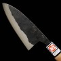 Japanese Deba Knife - IKENAMI HAMONO - White steel 1 - Stainless cl...