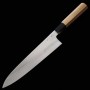 Japanese Chef Knife Gyuto - HATSUKOKORO - Ginsan Stainless steel - Teak Handle - Size:24cm