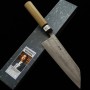 Japanese santoku knife - TERUYASU FUJIWARA - Nashiji- Size: 17cm