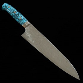 Japanese chef Knife gyuto - TAKESHI SAJI - Stainless Damascus R2 St...