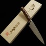 Japanese Petty Knife - TAKESHI SAJI - Stainless Damascus R2 Steel d...