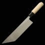 Japanese Edogata Unagisaki knife - MIURA - White carbon steel No.2 - Kasumi finish - Magnolia wood handle - Size : 21cm