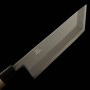 Japanese Edogata Unagisaki knife - MIURA - White carbon steel No.2 - Kasumi finish - Magnolia wood handle - Size : 21cm