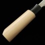 Japanese Edogata Unagisaki knife - MIURA - White carbon steel No.2 - Kasumi finish - Magnolia wood handle - Size : 21cm