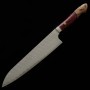 Japanese Chef knife Gyuto - NIGARA - Stainless SG2 - Hammered - Acrylic wood handle - Size : 24cm