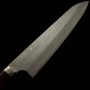 Japanese Chef knife Gyuto - NIGARA - Stainless SG2 - Hammered - Acrylic wood handle - Size : 24cm