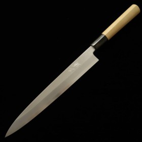 Japanese Yanagiba knife - MIURA - White steel No.2 - Kasumi finish - For left handed - Size : 24/30cm