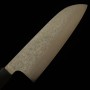 Japanese Santoku knife - KUROSAKI MAKOTO - Stainless VG7 - Damascus - Ebony wood handle - Size : 16.5cm