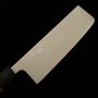 Japanese Nakiri knife - MIURA - Stainless 440C - Walnut wood handle - Size : 16.5cm