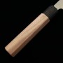 Japanese Nakiri knife - MIURA - Stainless 440C - Walnut wood handle - Size : 16.5cm