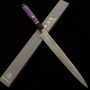 Japanese Yanagiba Knife - TADOKORO - Silver 3(stainless steel) - Mirrored Finish - size: 30cm