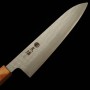 Japanese Chef knife Gyuto - MIURA - Stainless VG10 - Hammered - Walnut wood handle - Size : 21cm