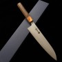 Japanese Chef knife Gyuto - MIURA - Stainless VG10 - Hammered - Walnut wood handle - Size : 21cm