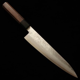 Japenese Chef knife Gyuto - MIURA - Super blue steel - Hammered - Rosewood handle - Size : 21cm